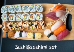sushi&sashimi set Sushi and sashimi set